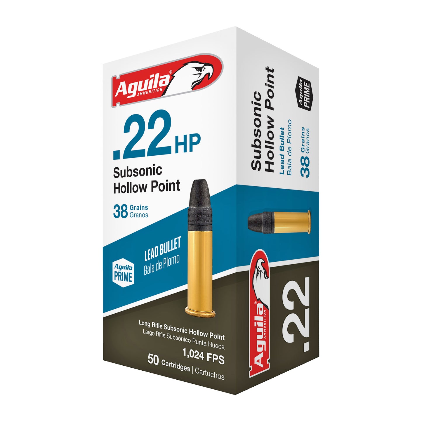 AGUILA 22LR SUBSONIC 38GR SP 50/1000