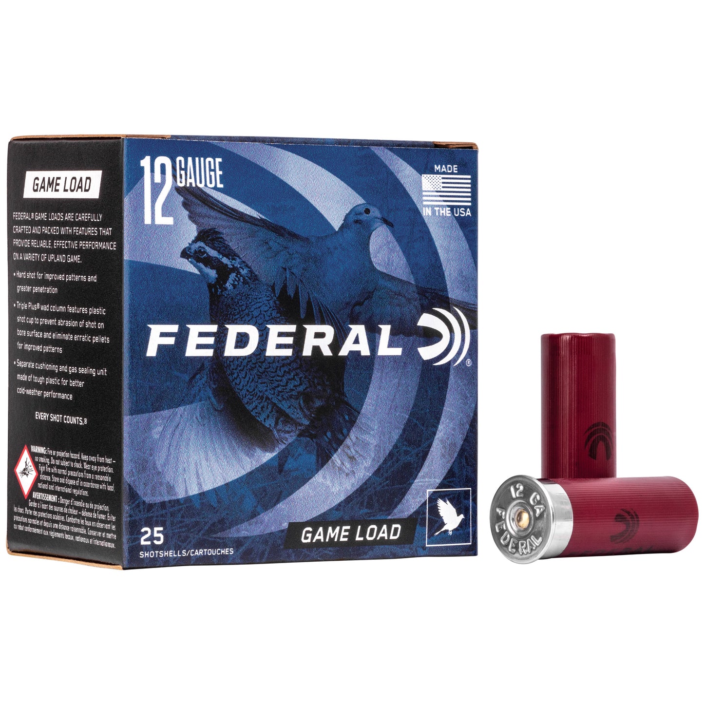 FEDERAL GAME LOAD 12Ga 2.75 #7.5 25/250