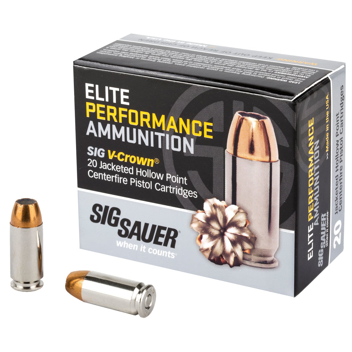 SIG SAUER 40S&W 165GR JHP 20/200