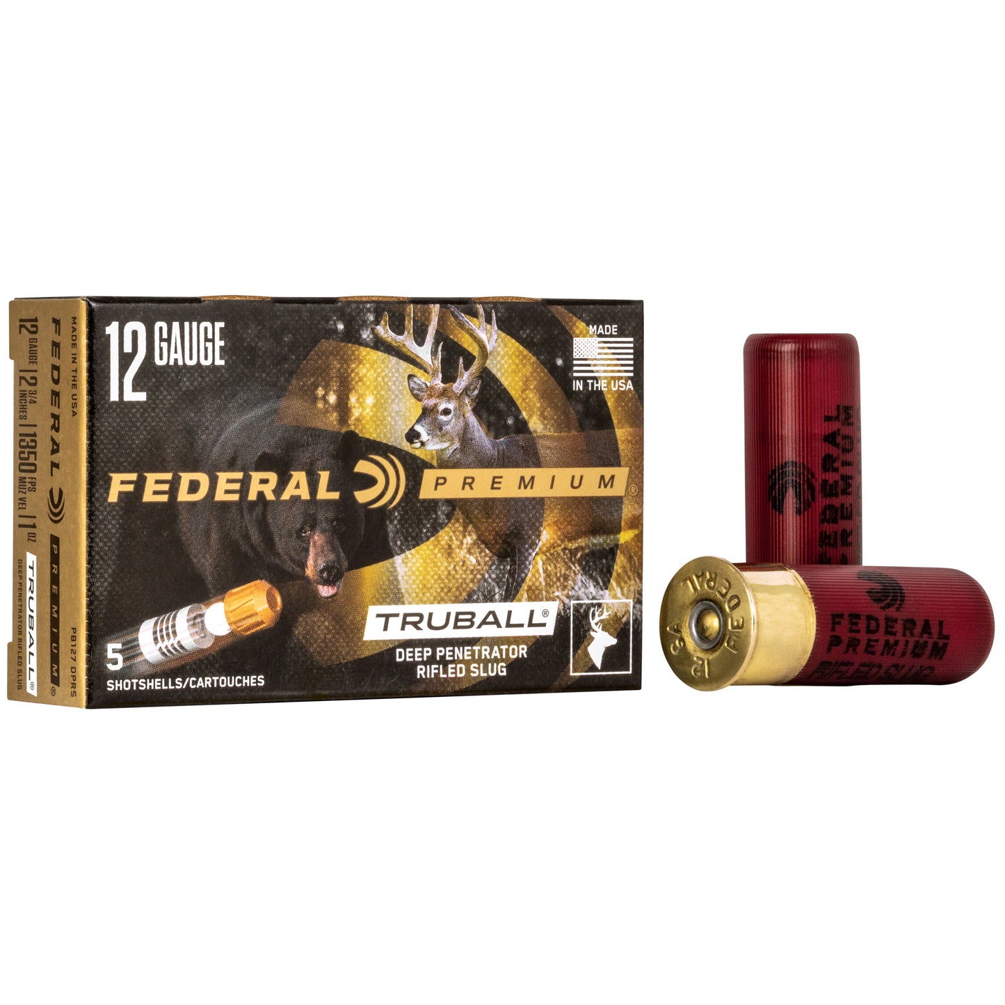 FEDERAL PREMIUM VITAL-SHOK 12Ga 2.75" 1oz SLUG 5/250