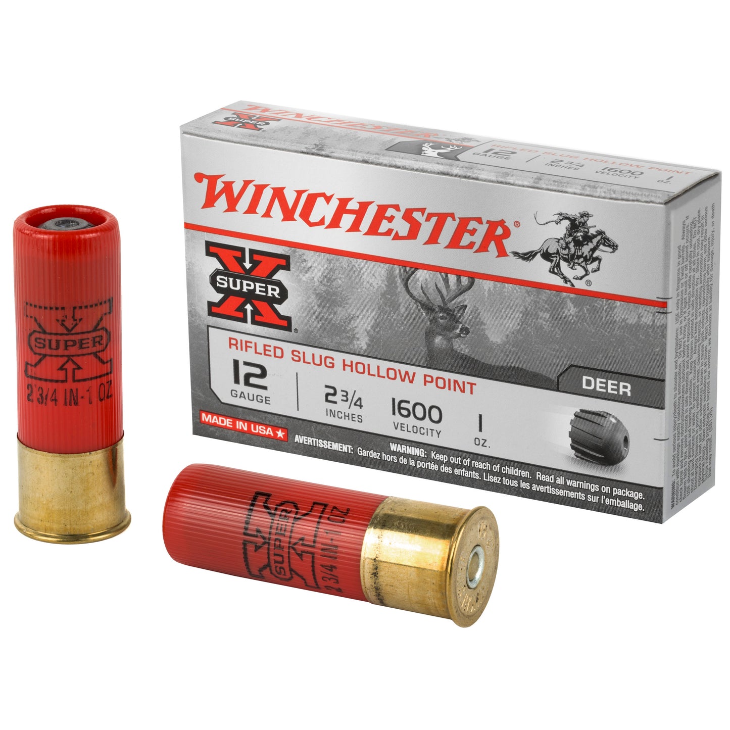 WINCHESTER SUPER-X 12Ga 2.75" 1oz SLUG 5/250